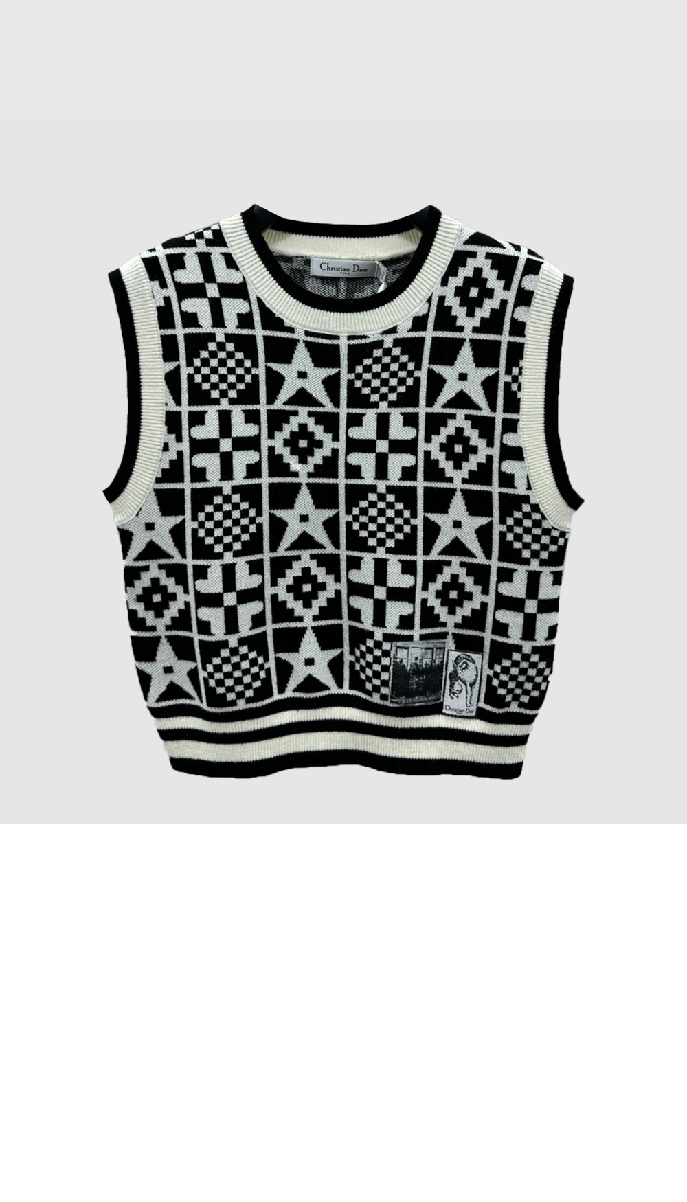 디올 크롭 스웨터 베스트