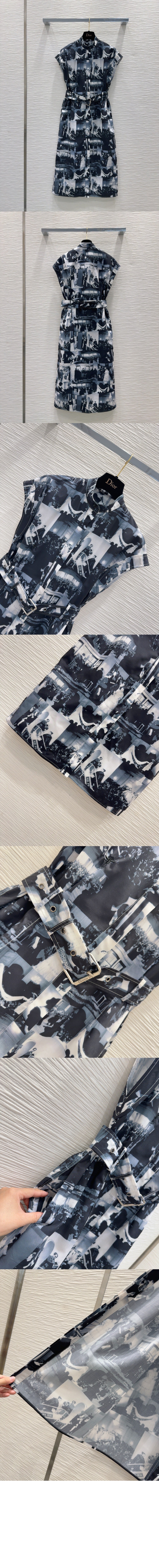 디올 미디 셔츠 드레스