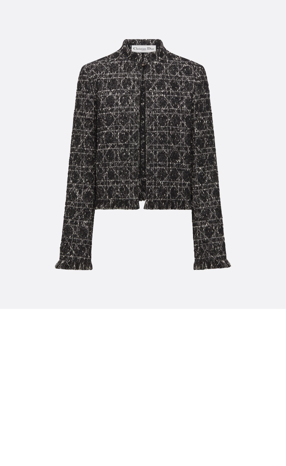 디올 매크로까나쥬 크롭 재킷
