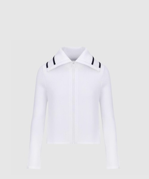 디올 리비에라 스탠드 칼라 크롭 자켓