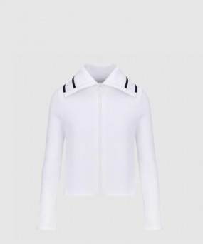 디올 리비에라 스탠드 칼라 크롭 자켓