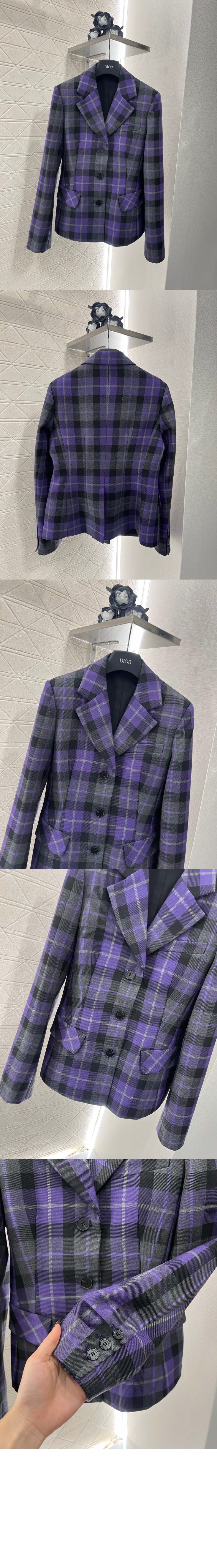 디올 피티드 재킷