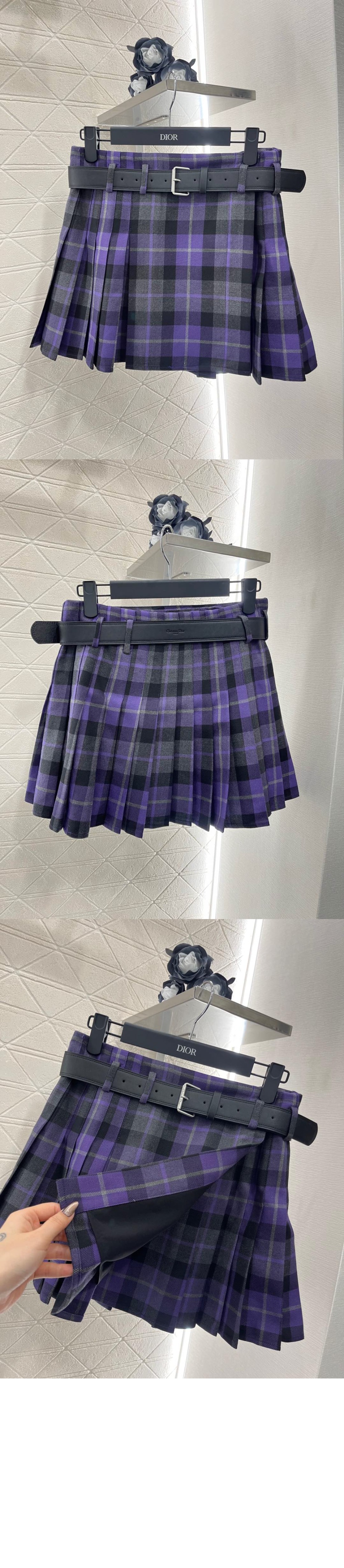디올 벨트 쇼트 스커트