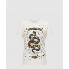 디올 코튼 저지 자수 티셔츠