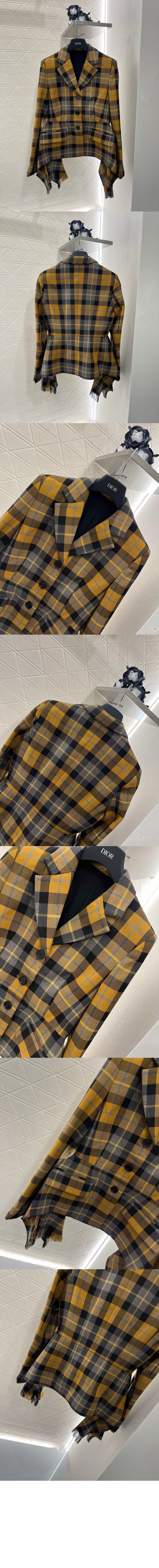 디올 피티드 재킷