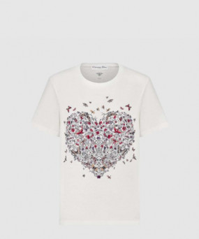 디올 자수 티셔츠