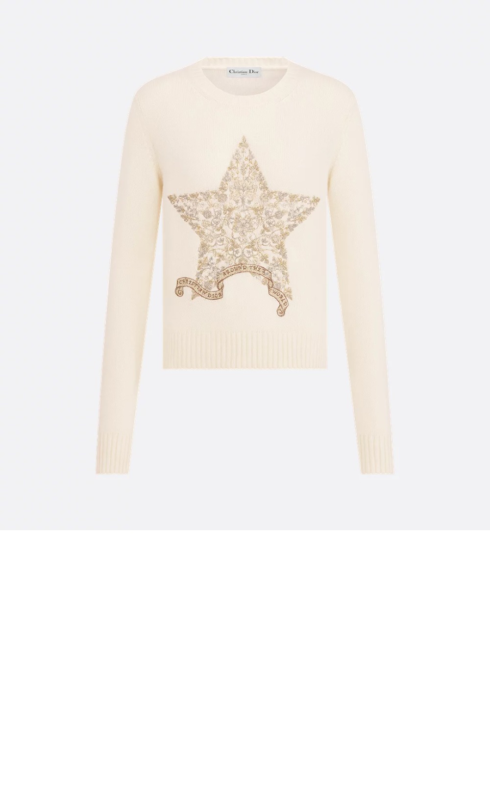 디올 플라워 코튼 톱