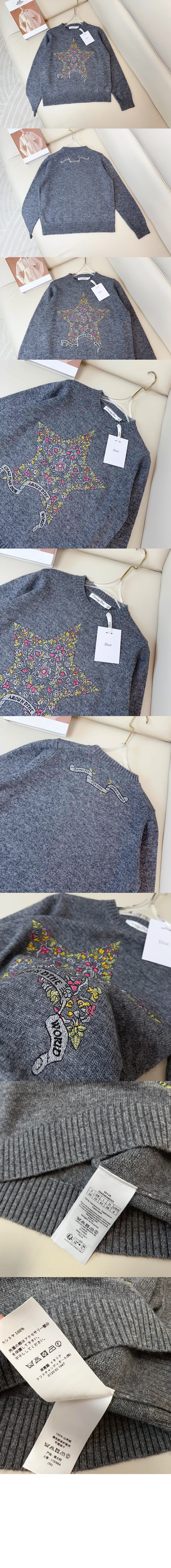 디올 플라워 코튼 톱