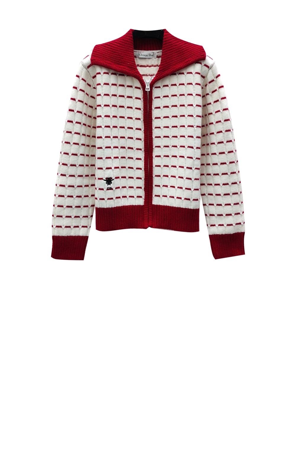 디올 프린트 니트 톱