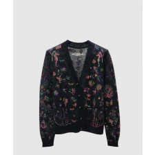 디올 프린트 니트 톱