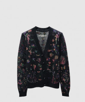 디올 프린트 니트 톱