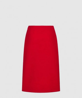 디올 미디 길이 스트레이트 컷 스커트