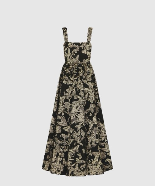 디올 벨트 롱 드레스