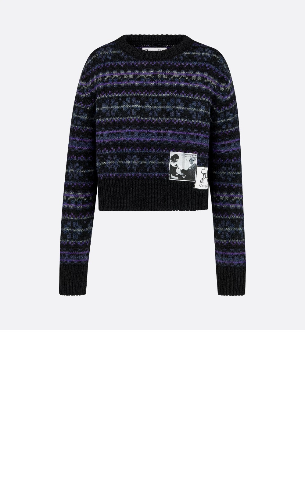 디올 크롭 스웨터