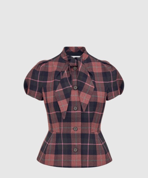 디올 피티드 반소매 재킷