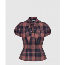 디올 피티드 반소매 재킷