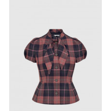 디올 피티드 반소매 재킷