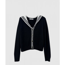 디올 프린트 니트 톱