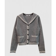 디올 프린트 니트 톱