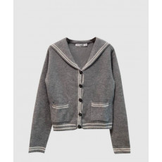 디올 프린트 니트 톱