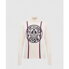 디올 프린트 니트 톱