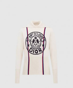디올 프린트 니트 톱