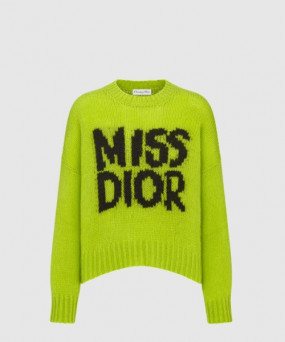 디올 로고 니트 상의