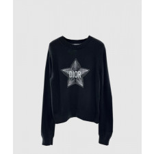 디올 로고 니트 상의