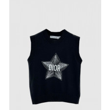 디올 로고 니트 상의