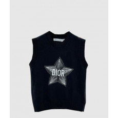 디올 로고 니트 상의