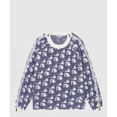 디올 로고 니트 상의