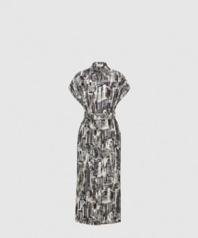 디올 플라워 프린트 원피스