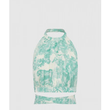 디올 로고 프린트 반팔