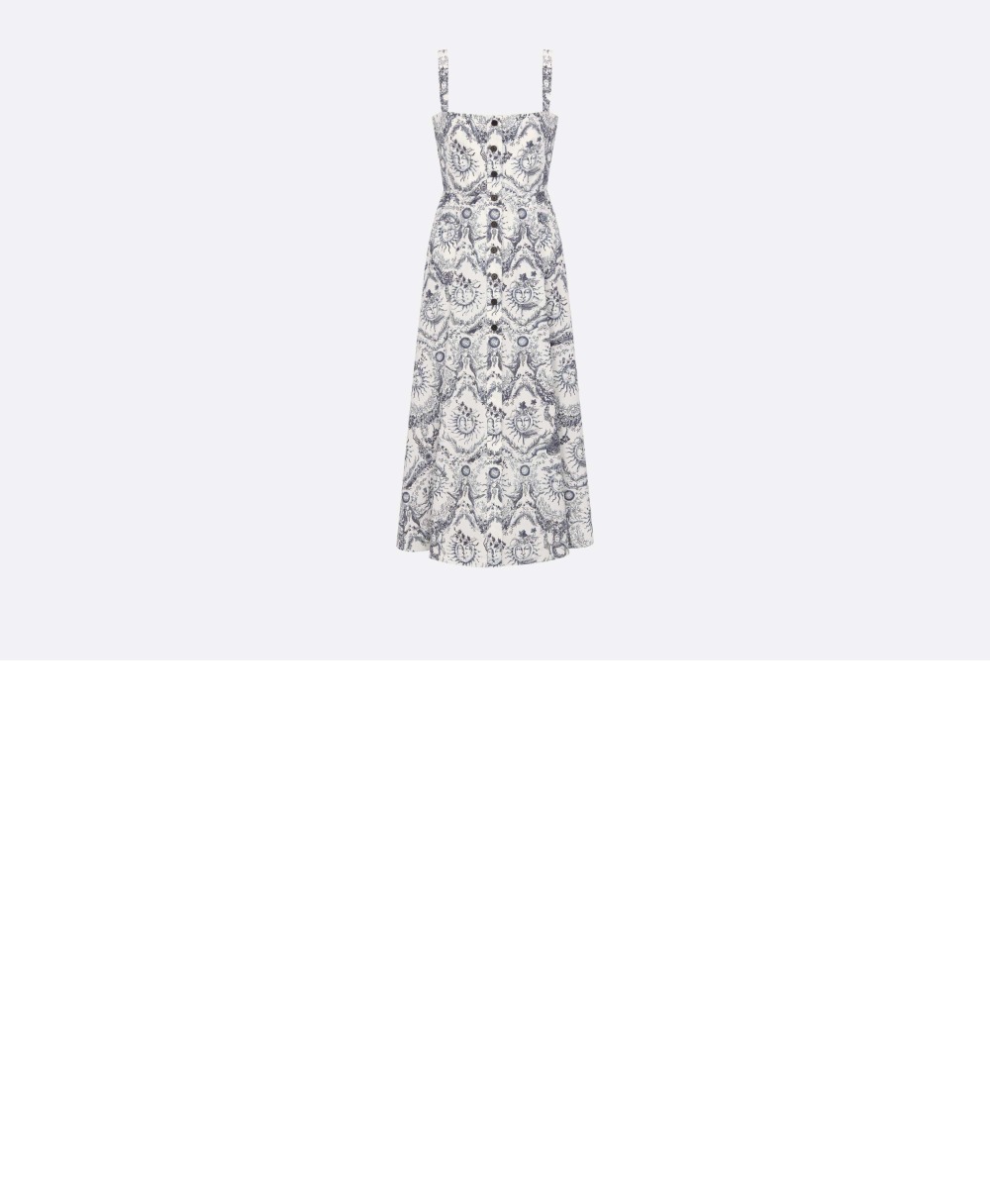 디올 플라워 프린트 원피스