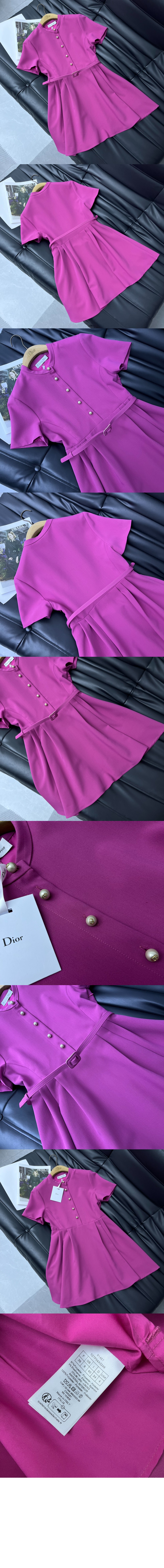 디올 플라워 프린트 원피스