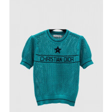 디올 로고 프린트 반팔