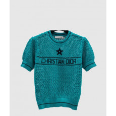 디올 로고 프린트 반팔