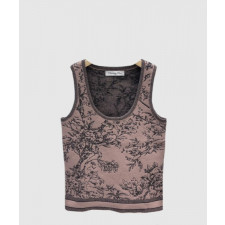 디올 로고 프린트 반팔