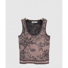 디올 로고 프린트 반팔