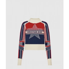 디올 플라워 코튼 톱