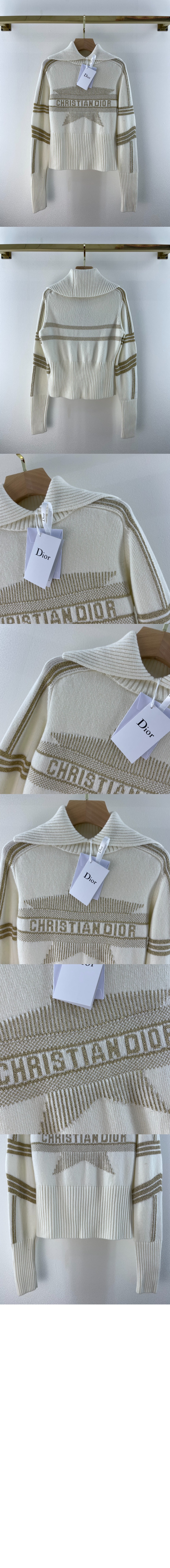 디올 플라워 코튼 톱