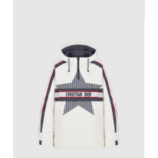 디올 로고 후드 긴팔