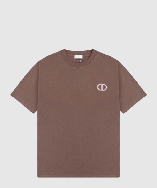 디올 로고 프린트 반팔