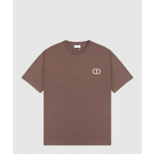 디올 로고 프린트 반팔