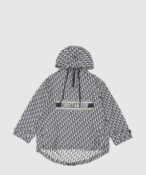 디올 로고 후드 긴팔