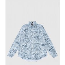 디올 로고 셔츠