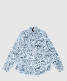 디올 로고 셔츠