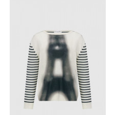 디올 플라워 코튼 톱