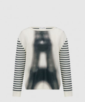 디올 플라워 코튼 톱