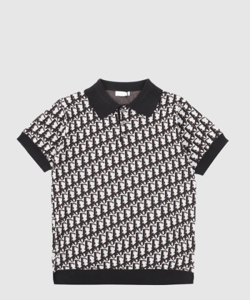 디올 폴로 프린트 폴로 셔츠